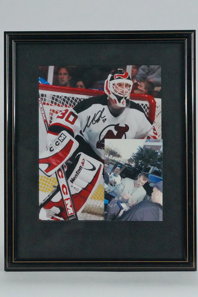 Martin Brodeur Autographed Signed New Jersey Devils Framed Jersey JSA