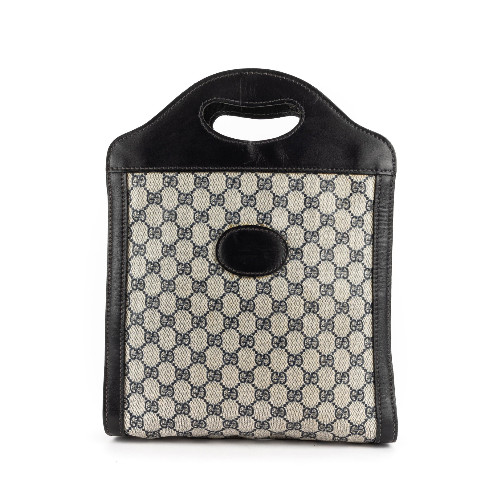 Gucci Vintage GG Canvas and Leather Shopping Tote (1 of 7)