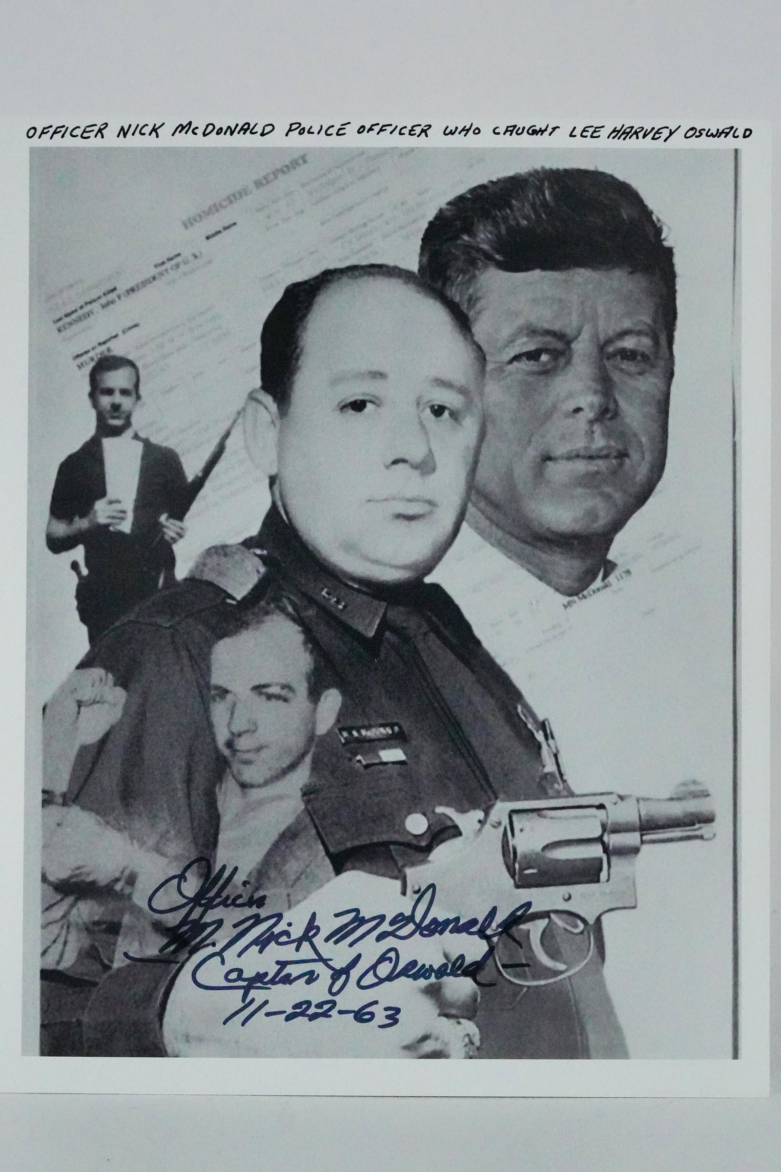 Signed Officer M. Nick McDonald Commemorative Photo (1 of 4)