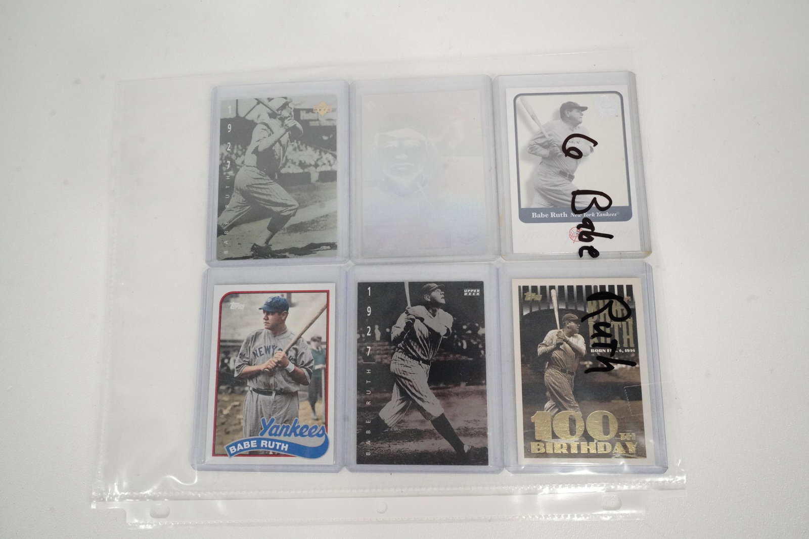 Collection of Rare Babe Ruth Baseball Cards, 6 (1 of 2)