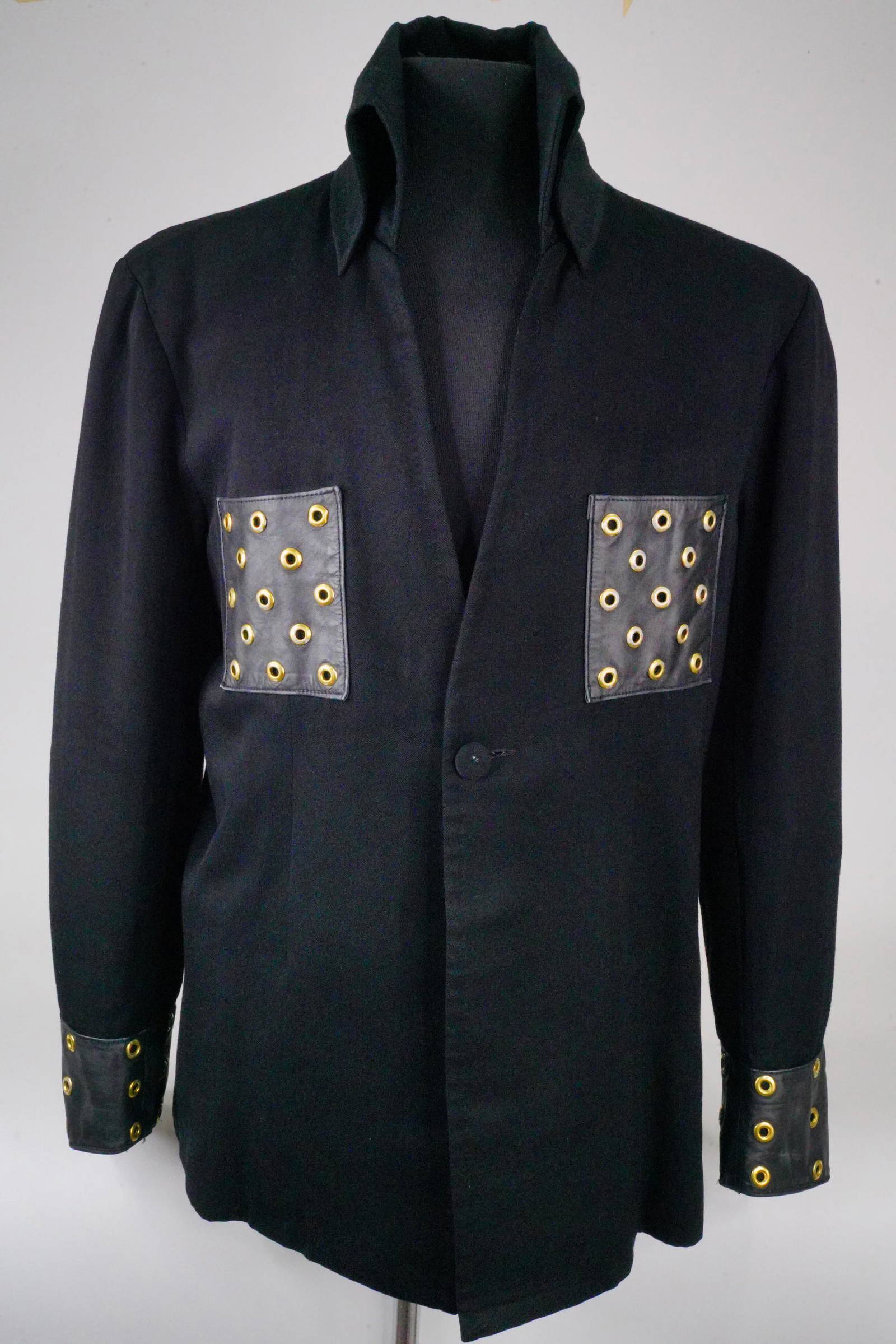 Elvis Presley's Custom Bill Belew Black Grommet Jacket (0007F) on Apr