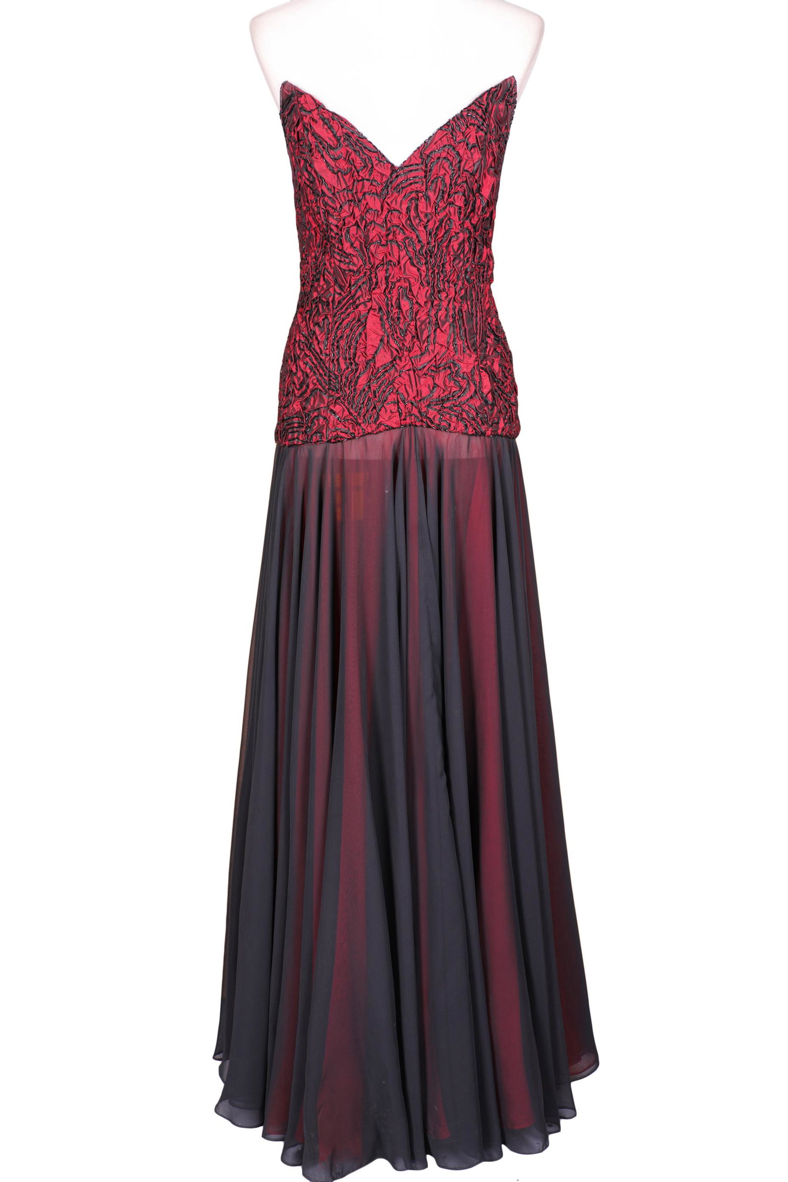 Jeran Designs Taffeta With Chiffon Evening Gown (1 of 6)