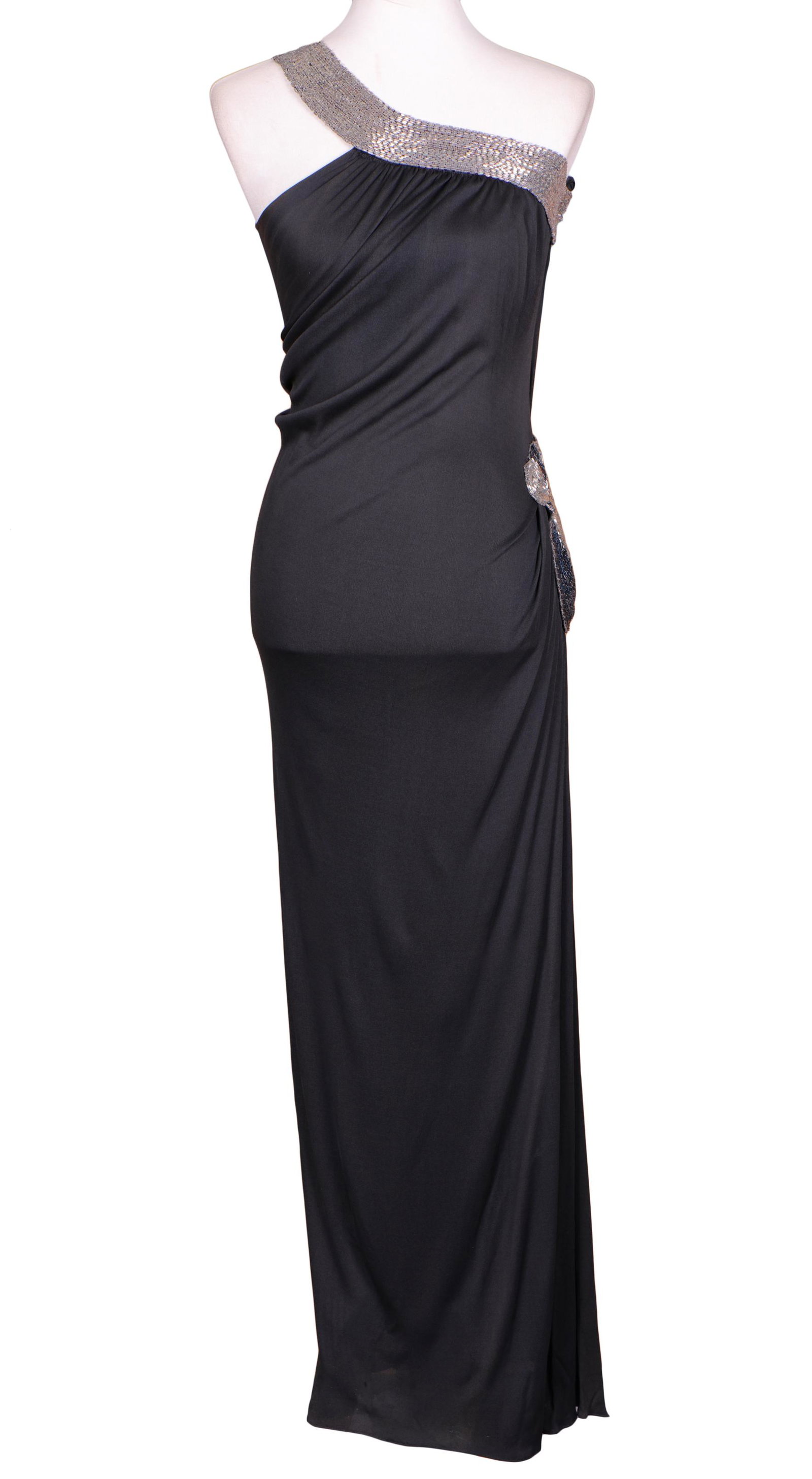 Jeran Designs Hand Beaded One Shoulder Evening Gown (1 of 6)