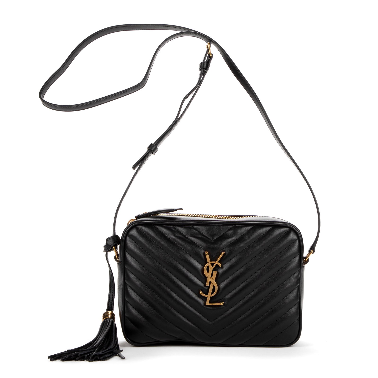 Saint Laurent Black Leather Lou Camera Bag (1 of 7)