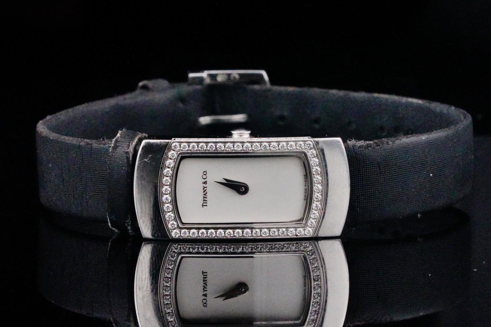 Tiffany & Co. 18K and Diamond Watch W/Fabric Strap (1 of 6)