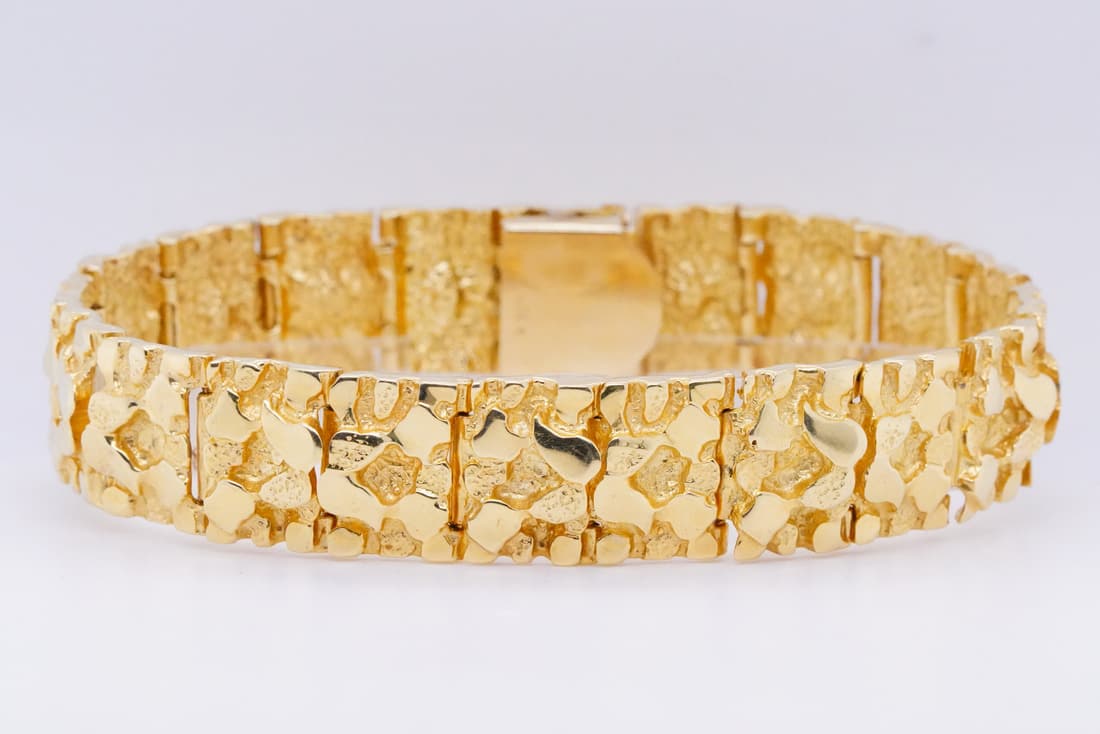 Johnny Cash's Personally Owned 14K Nugget Bracelet (1 of 10)