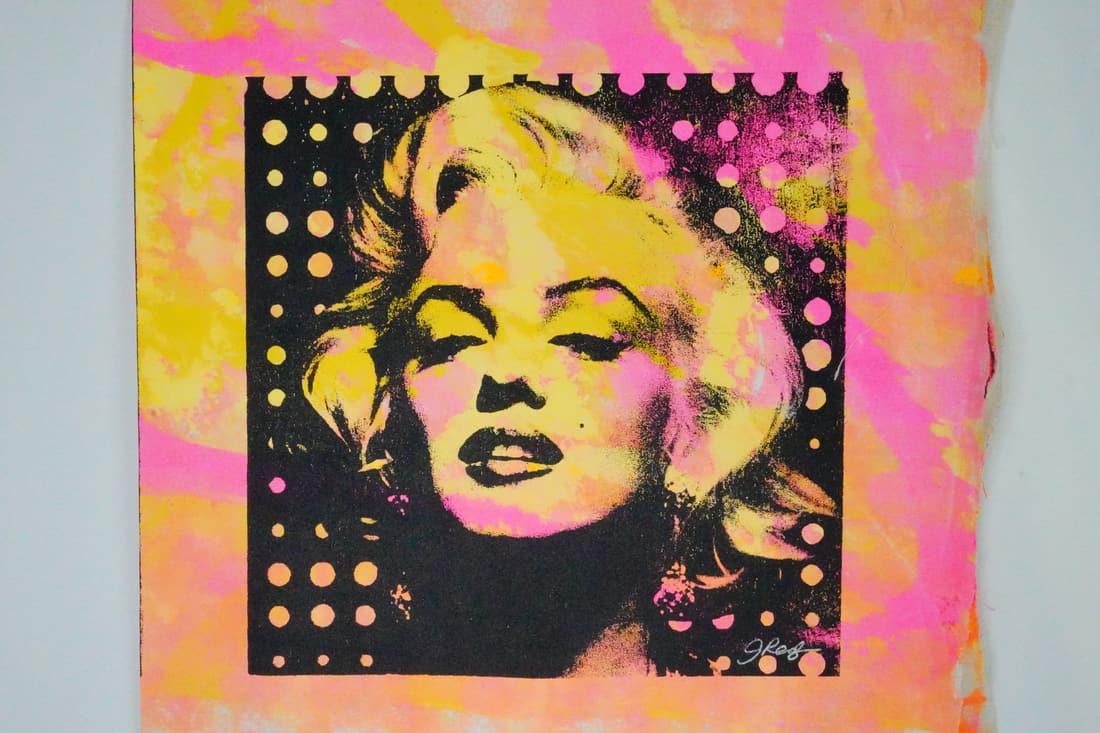 Gail Rodgers "Marilyn Monroe" One-of-a-Kind  Silkscreen (1 of 4)