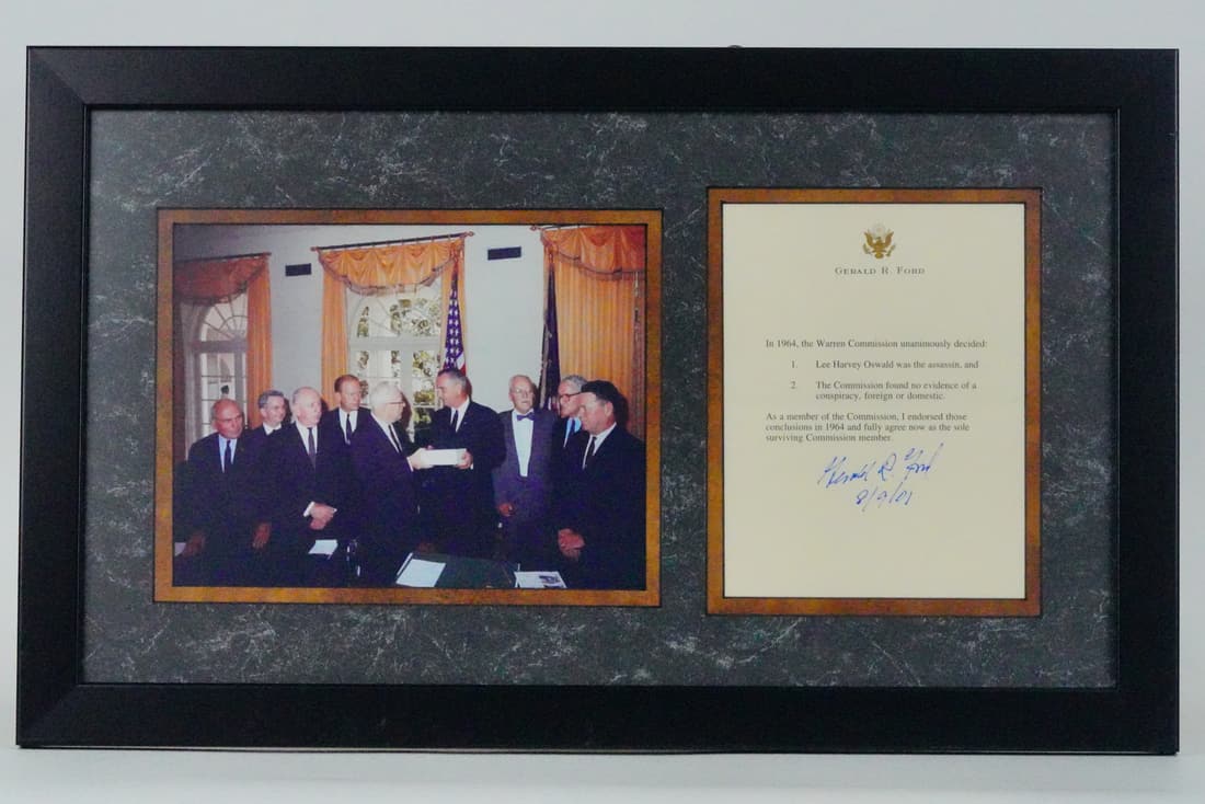 Signed Gerald Ford Warren Commission Letter, Photo (1 of 5)