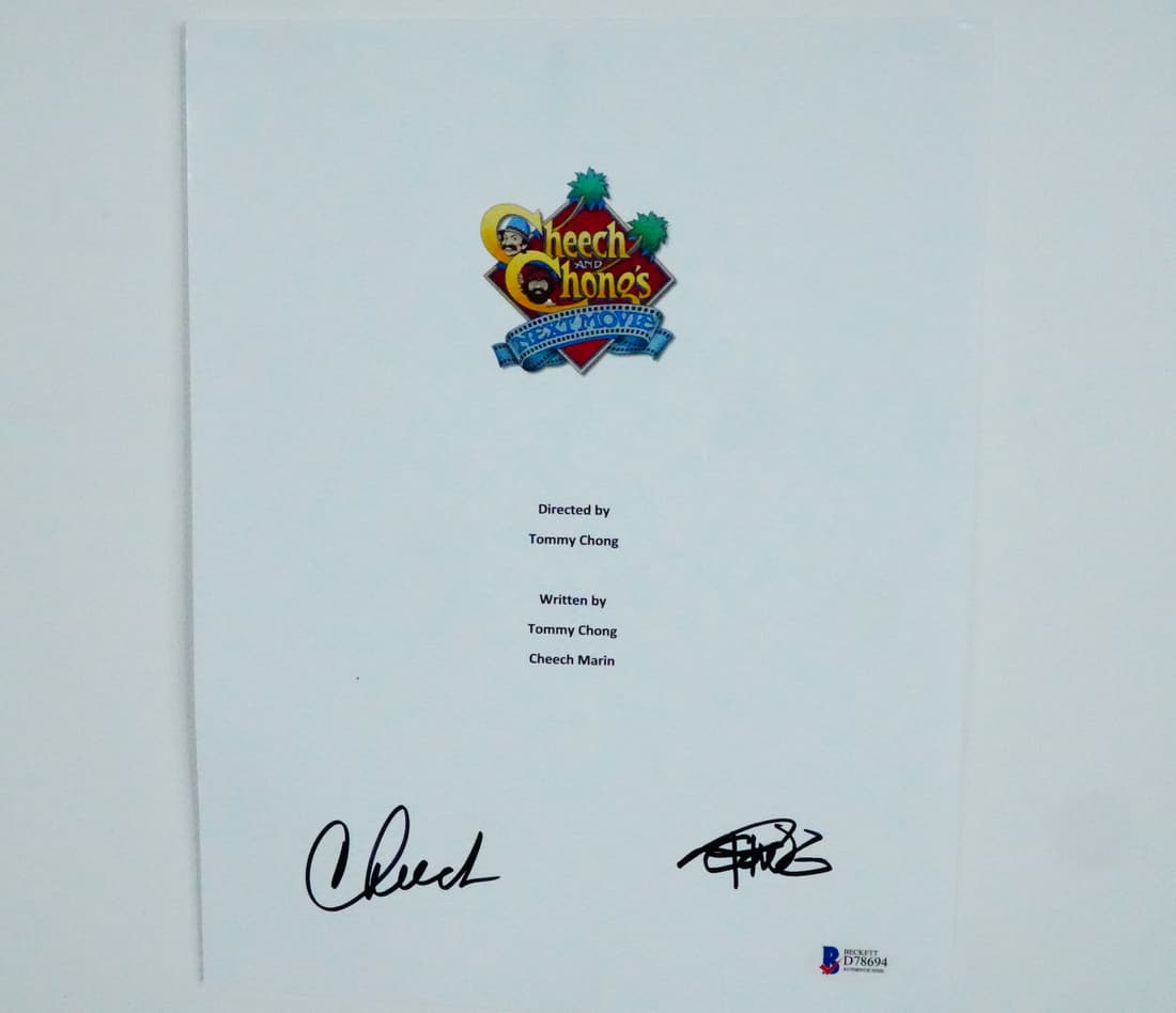 Cheech and Chong Signed Photo W/Beckett COA (1 of 2)