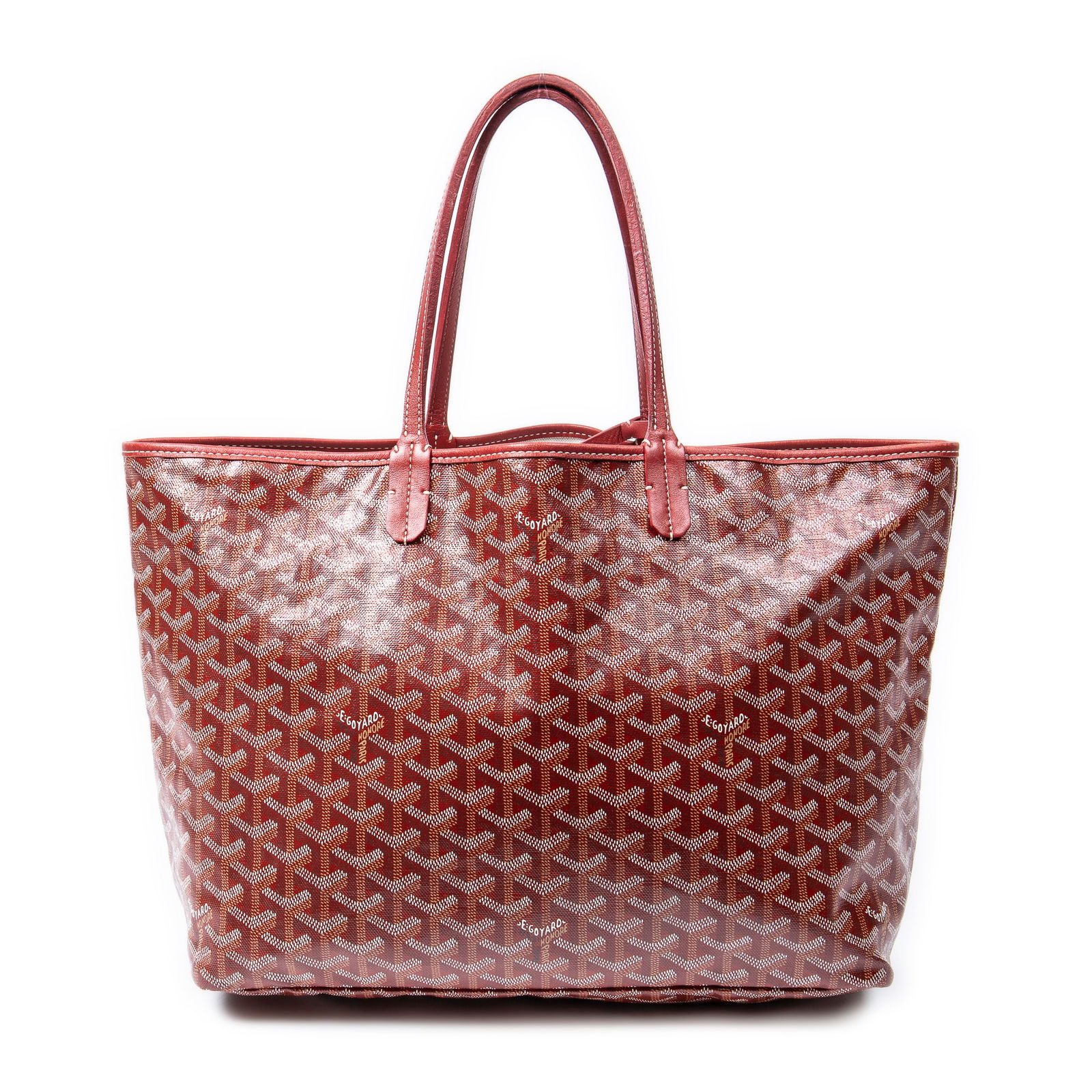 Goyard Red Goyardine Canvas Saint Louis PM Tote Bag (1 of 7)