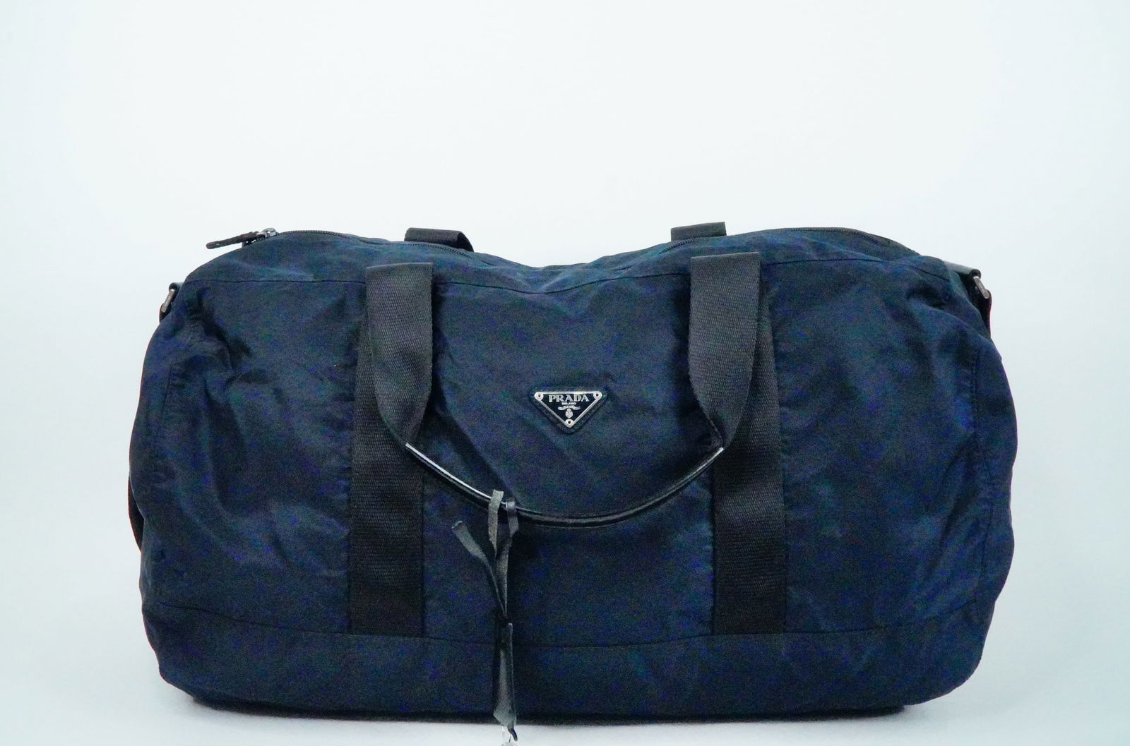 Prada Navy Tessuto Nylon Duffle Bag (1 of 7)