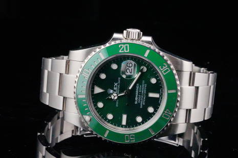 Rolex "Hulk" Submariner 40mm Stainless Steel Watch: Rolex "Hulk" Submariner 40mm Stainless Steel Watch (Ref. 116610) - This magnificent timepiece was crafted by the artisans at the world renowned luxury watch maker Rolex. This instantly recognizable