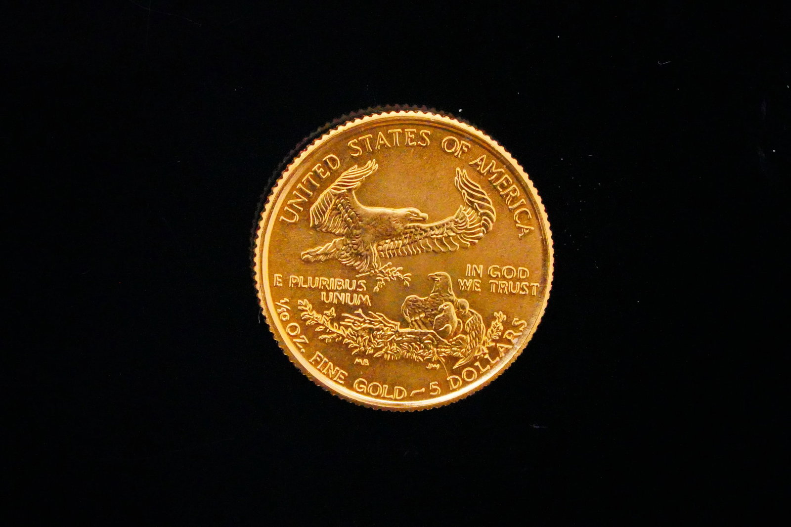 1998 American Gold Eagle 1/10 Oz $5 Gold Coin (1 of 2)