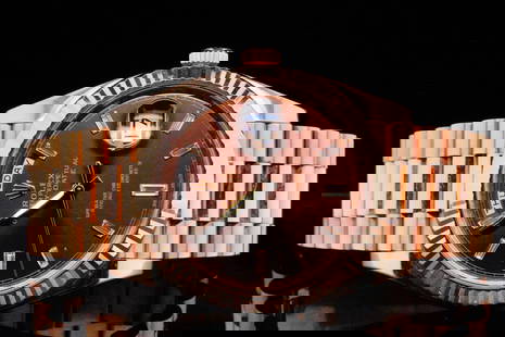 Rolex Day-Date 40mm 18K Watch W/Diamond Dial (228235): Rolex Day-Date President 40mm 18K Everose Gold Watch W/Chocolate Diamond Dial Ref. 228235 (Comes W/Box and Papers) - This incredible timepiece was made by one of the world's most celebrated watch make