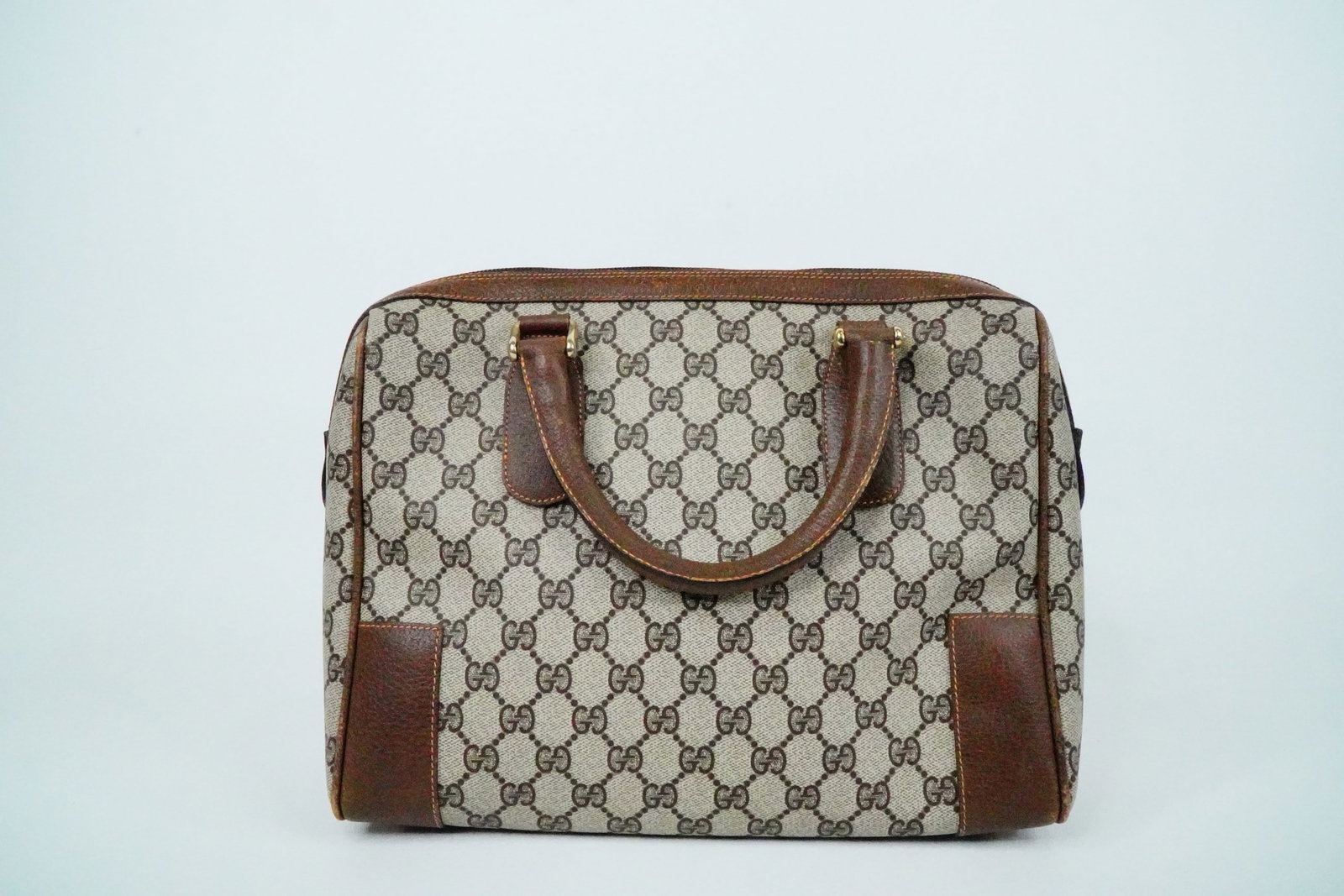 Gucci Vintage GG Supreme Canvas Small Boston Bag (1 of 6)
