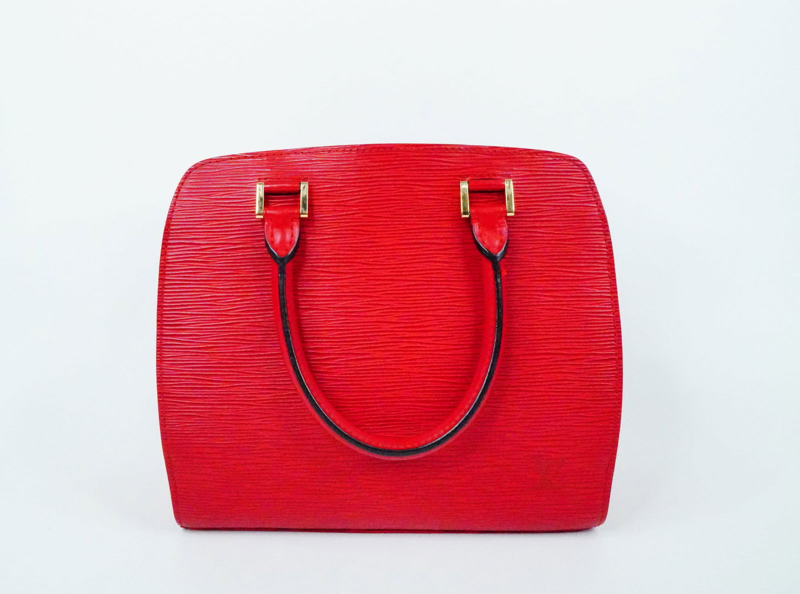 Louis Vuitton Red Epi Leather Pont-Neuf Handle Bag (1 of 7)