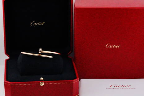 Cartier Juste Un Clou 18K Rose Gold Nail Bracelet: Cartier Juste Un Clou Solid 18K Rose Gold Nail Bracelet W/Box and Certificate - This lovely bangle comes from Cartier's Juste Un Clou collection, which puts a creative twist on an everyday object