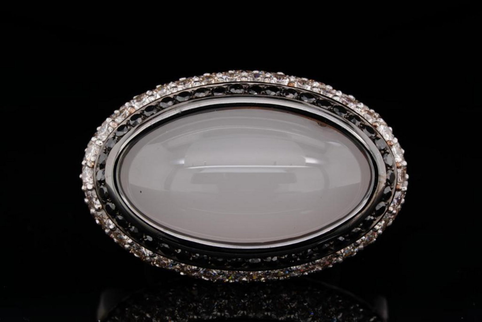 Luca Carati 5.25ctw Diamond, Milky Quartz 18K Ring (1 of 6)