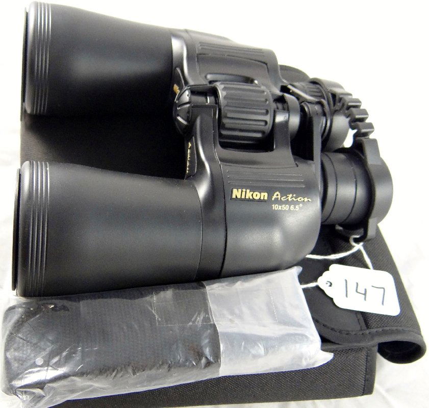 Nikon Action 10X50 6.5 Binoculars: A well kept, slightly used pair of Nikon Action 10x50 6.5 Binoculars, including original lens protection covers & Nikon strap as well as it's carry case. Virtually flawless, never dropped, looks and o