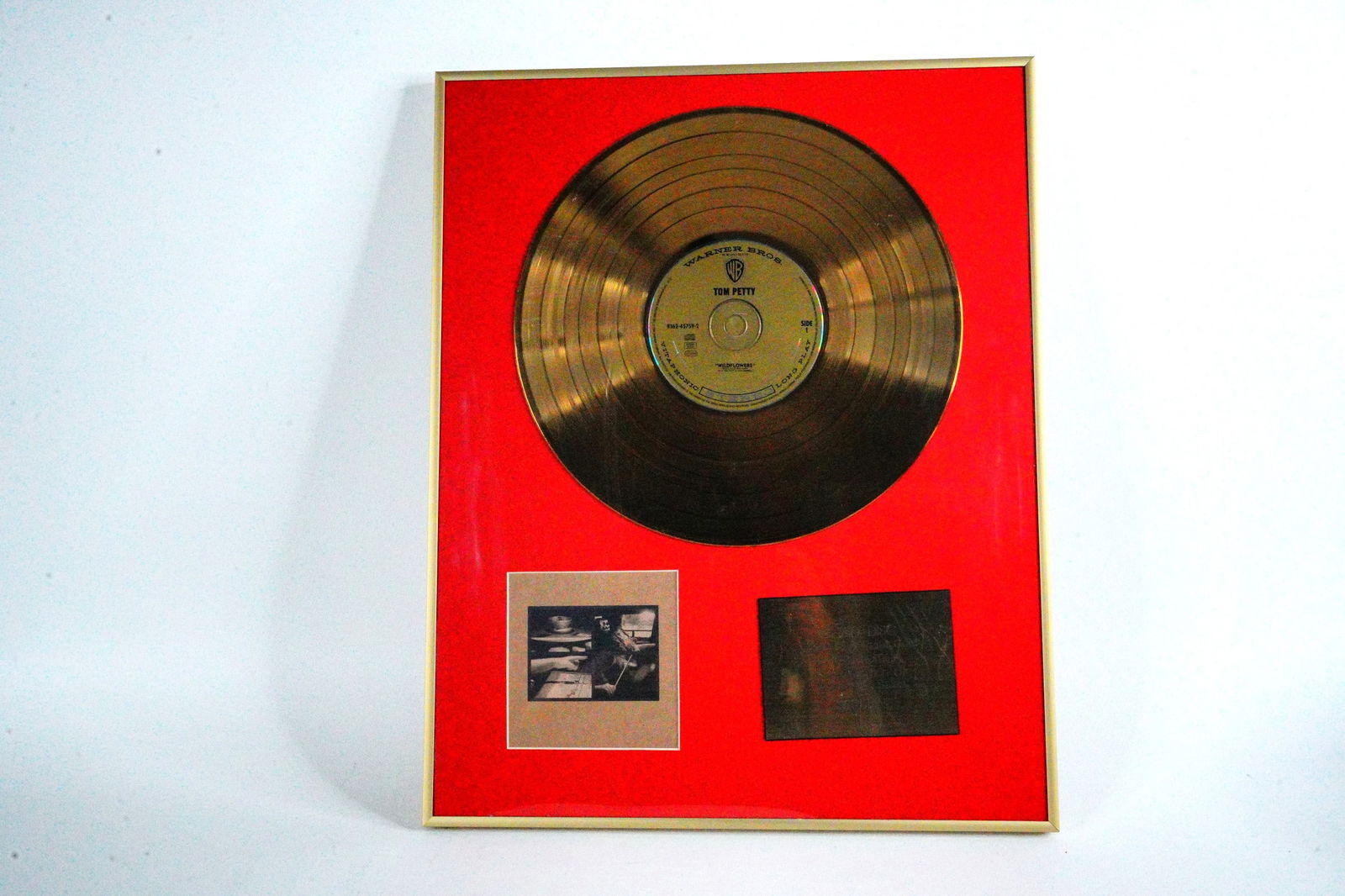 Tom Petty "wildflowers" Gold Record Display 7/20 Auction
