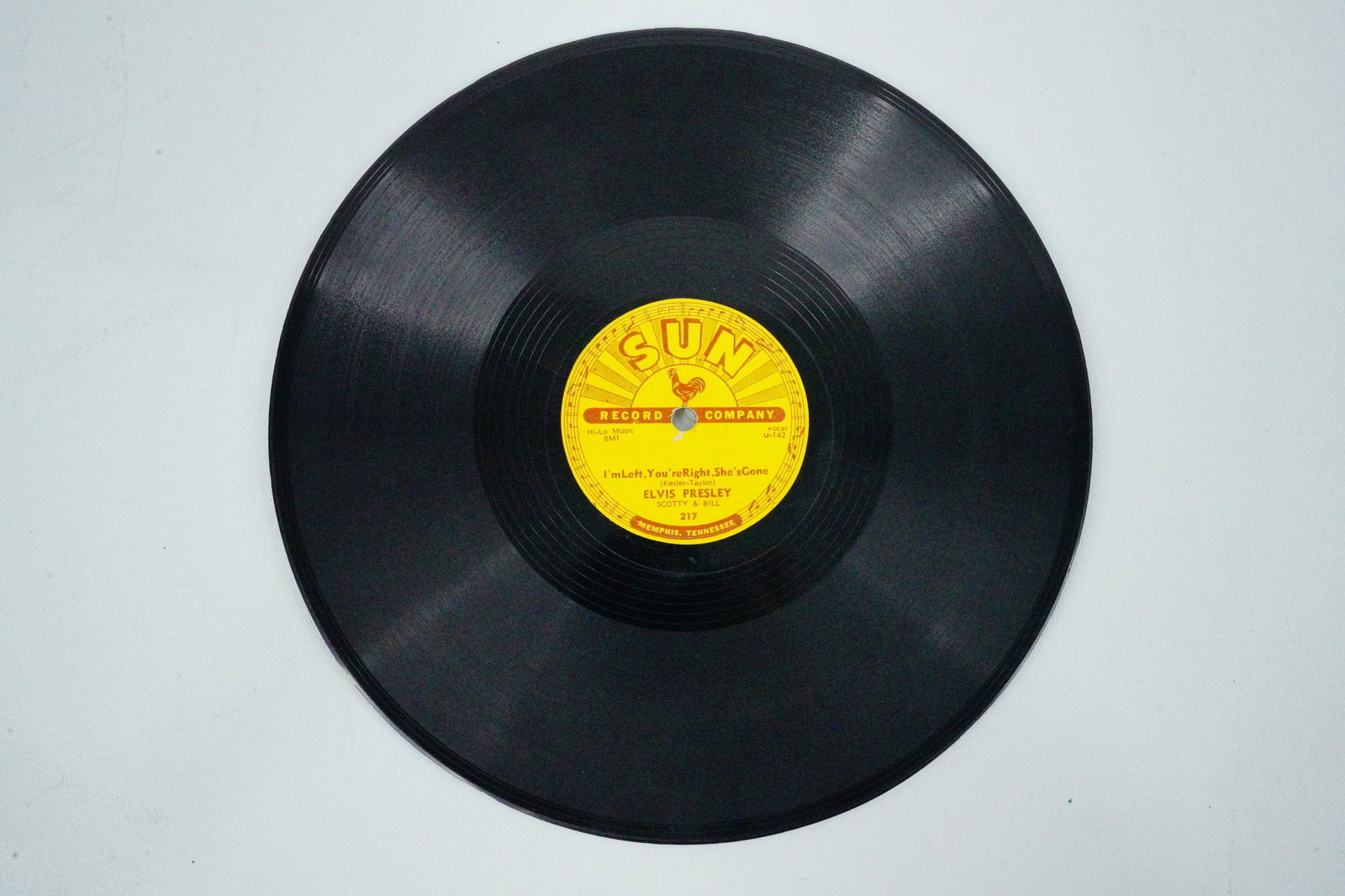 Elvis Presley 1955 Sun Records 217 78 Single Auction