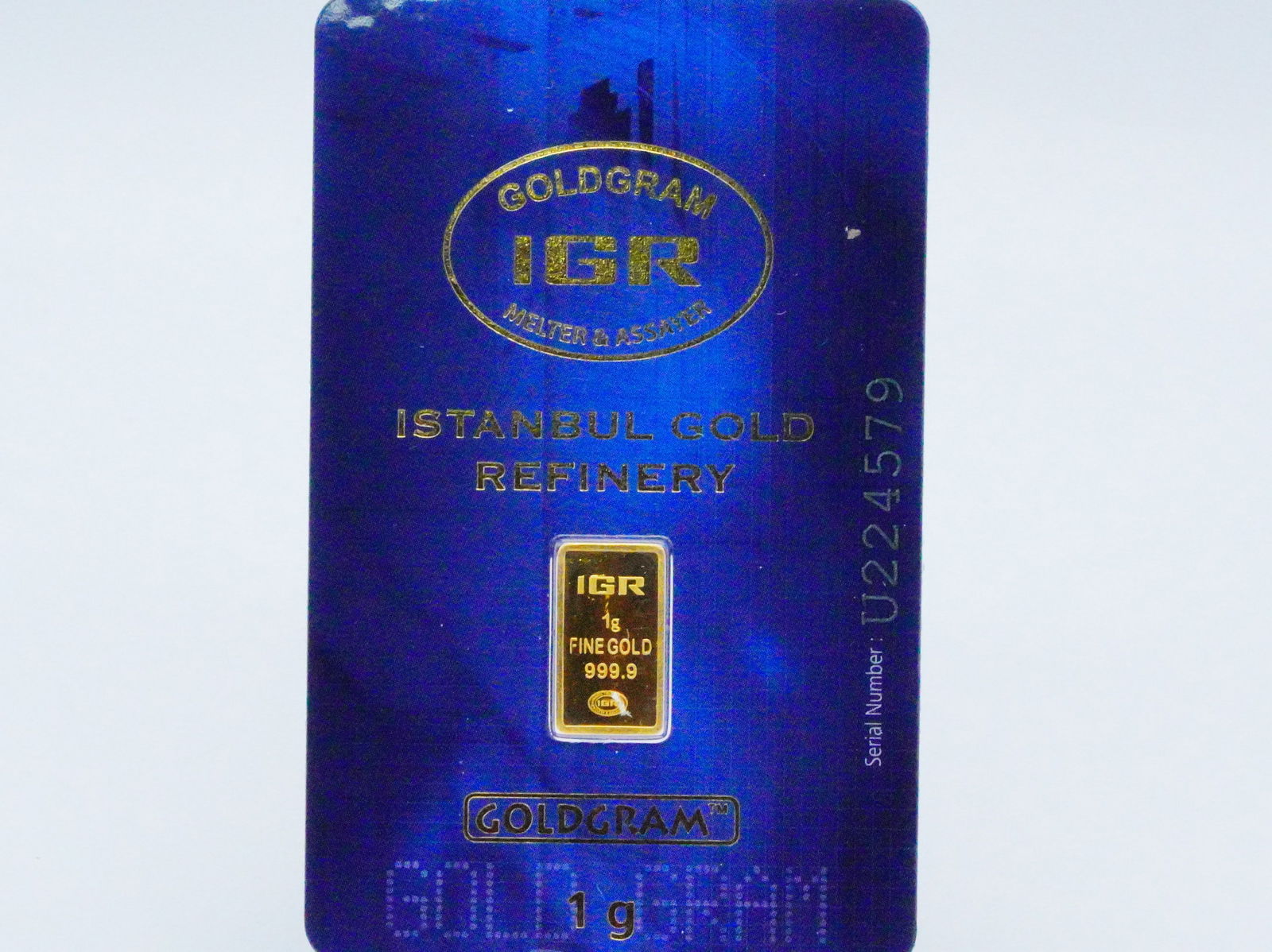 Istanbul Gold Refinery Goldgram 1 Gram 999.9 Gold Bar (1 of 3)