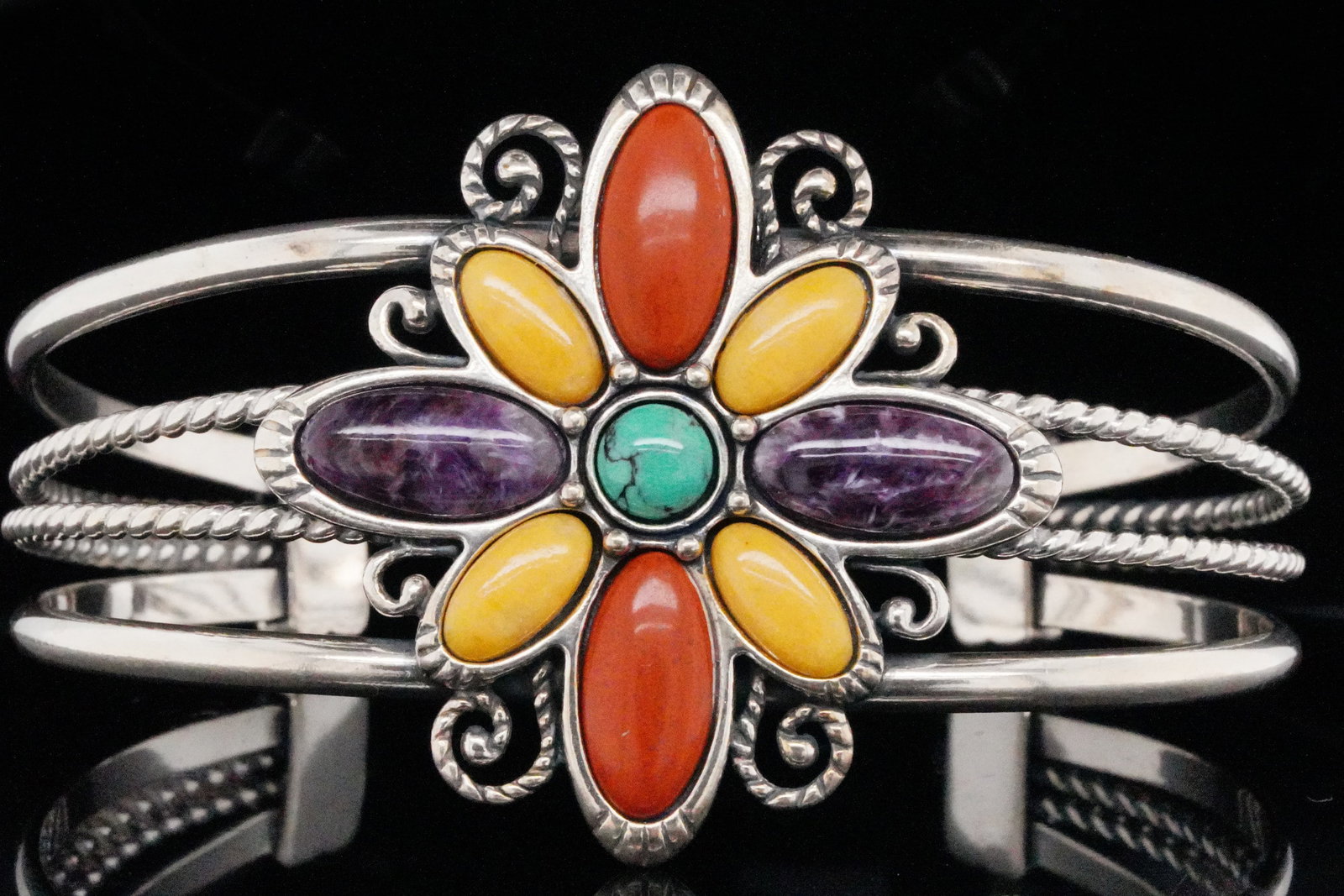 Relios by Carolyn Pollack Sterling and Multi-Stone Cuff (1 of 4)