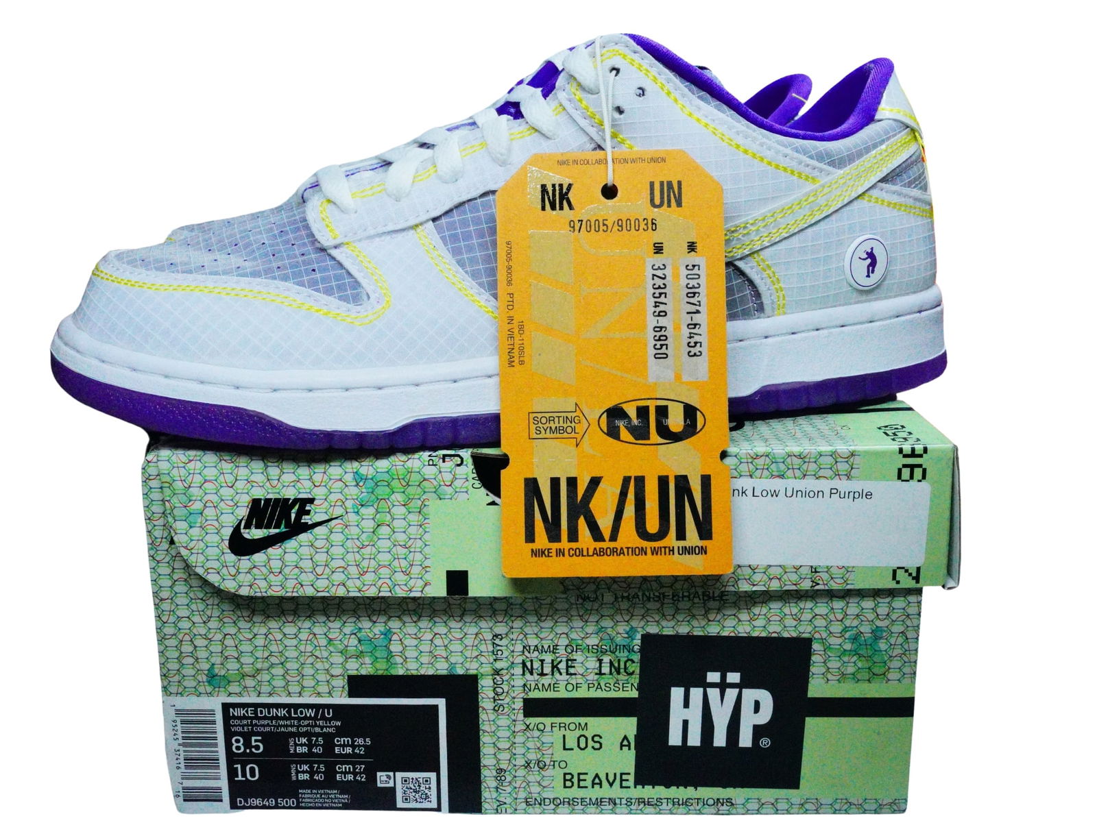 Nike Dunk Low Union Passport Pack Court Purple (1 of 12)