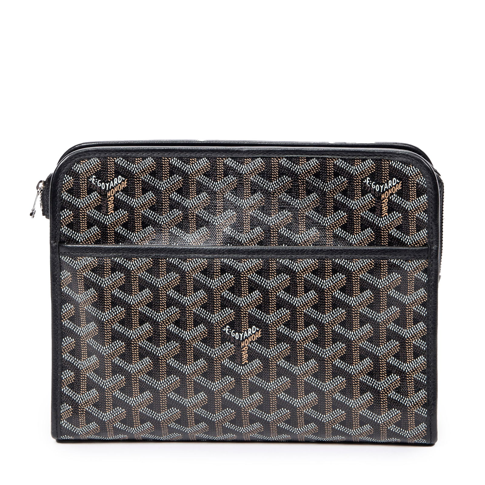Goyard Black Goyardine Canvas Jouvence MM Toiletry Bag (1 of 8)