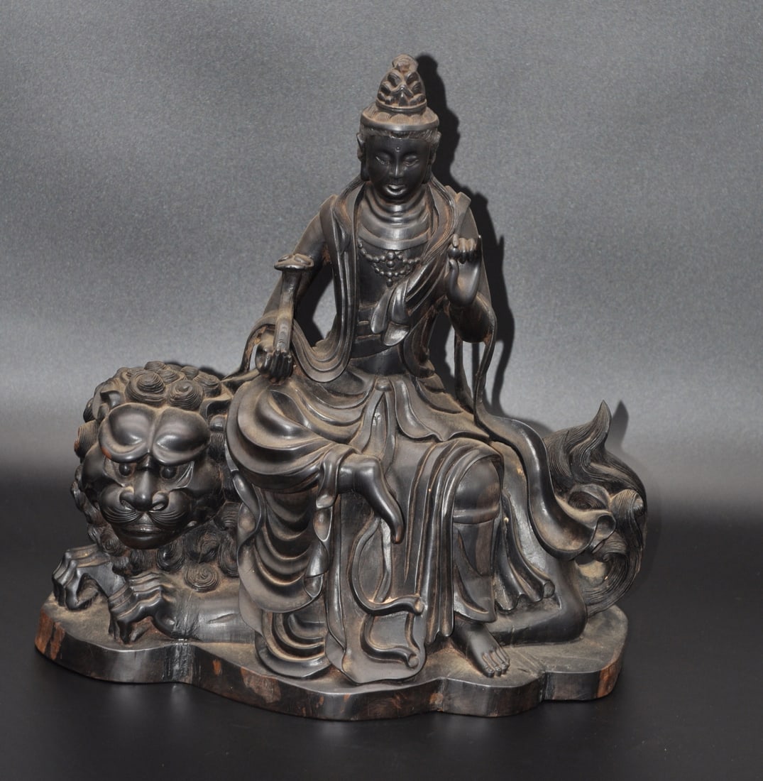 Empress Duc Tu Cung's Carved Ebony Quan Yin Statue (1 of 6)
