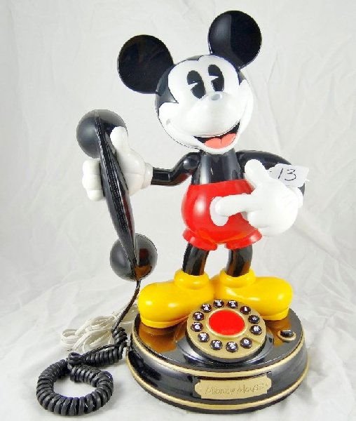 13 Vintage "Telemania" Mickey Mouse Telephone