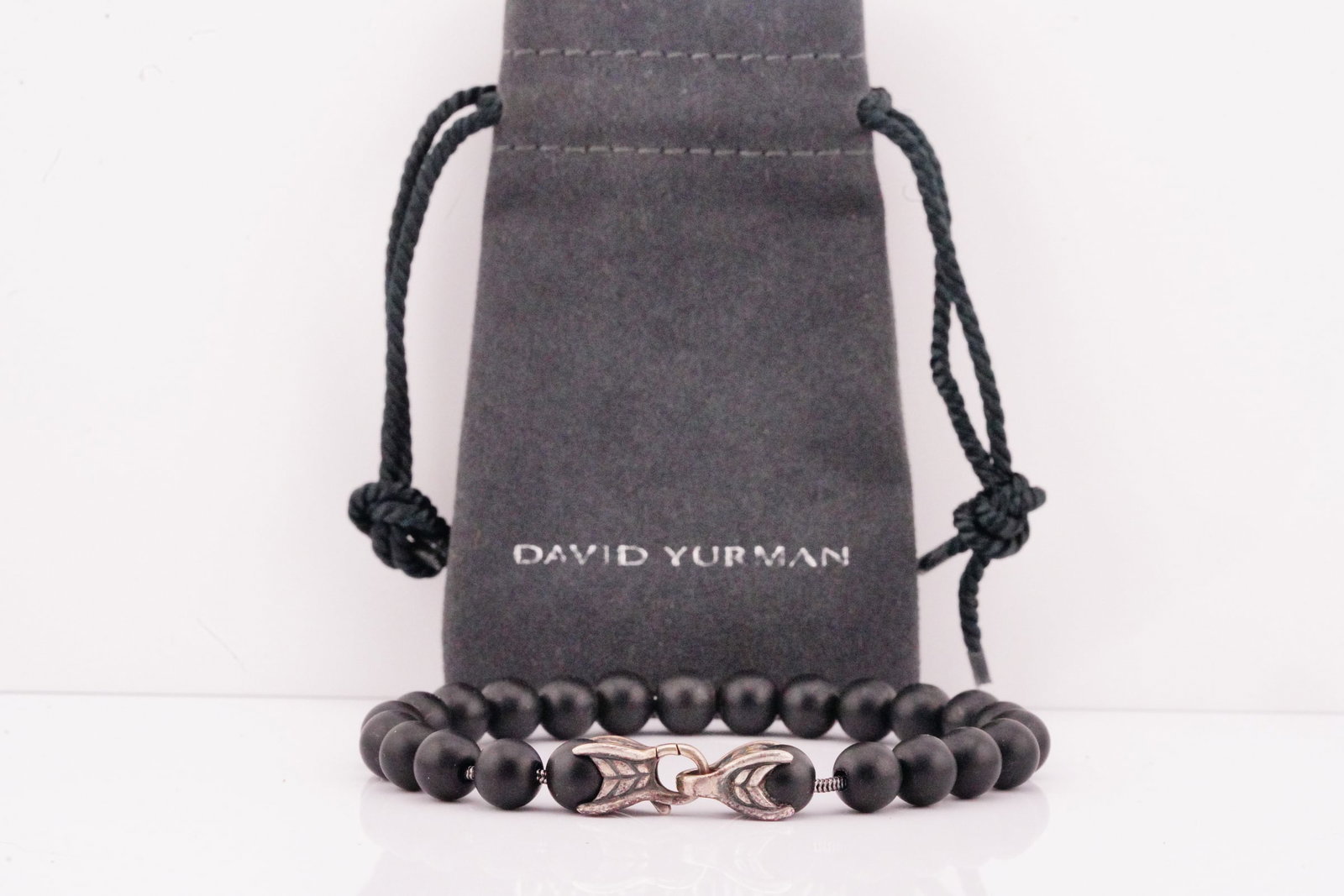 Richard Roundtree David Yurman Onyx Spiritual Bead Bracelet (1 of 10)