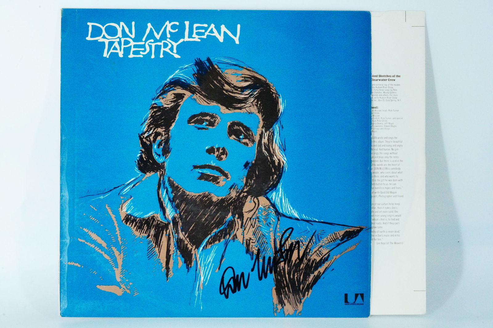 Don McLean Signed "Tapestry" 12" LP (1 of 8)