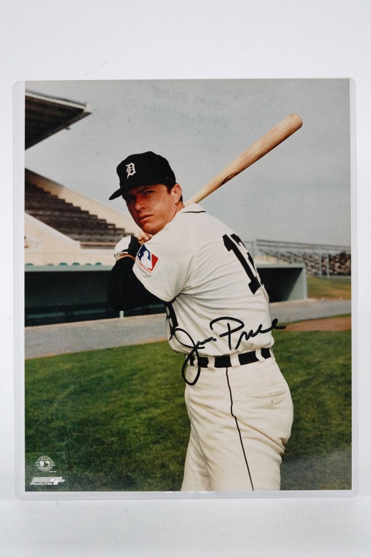 Signed Jim Price Detroit Tigers Swing Portrait (1 of 4)