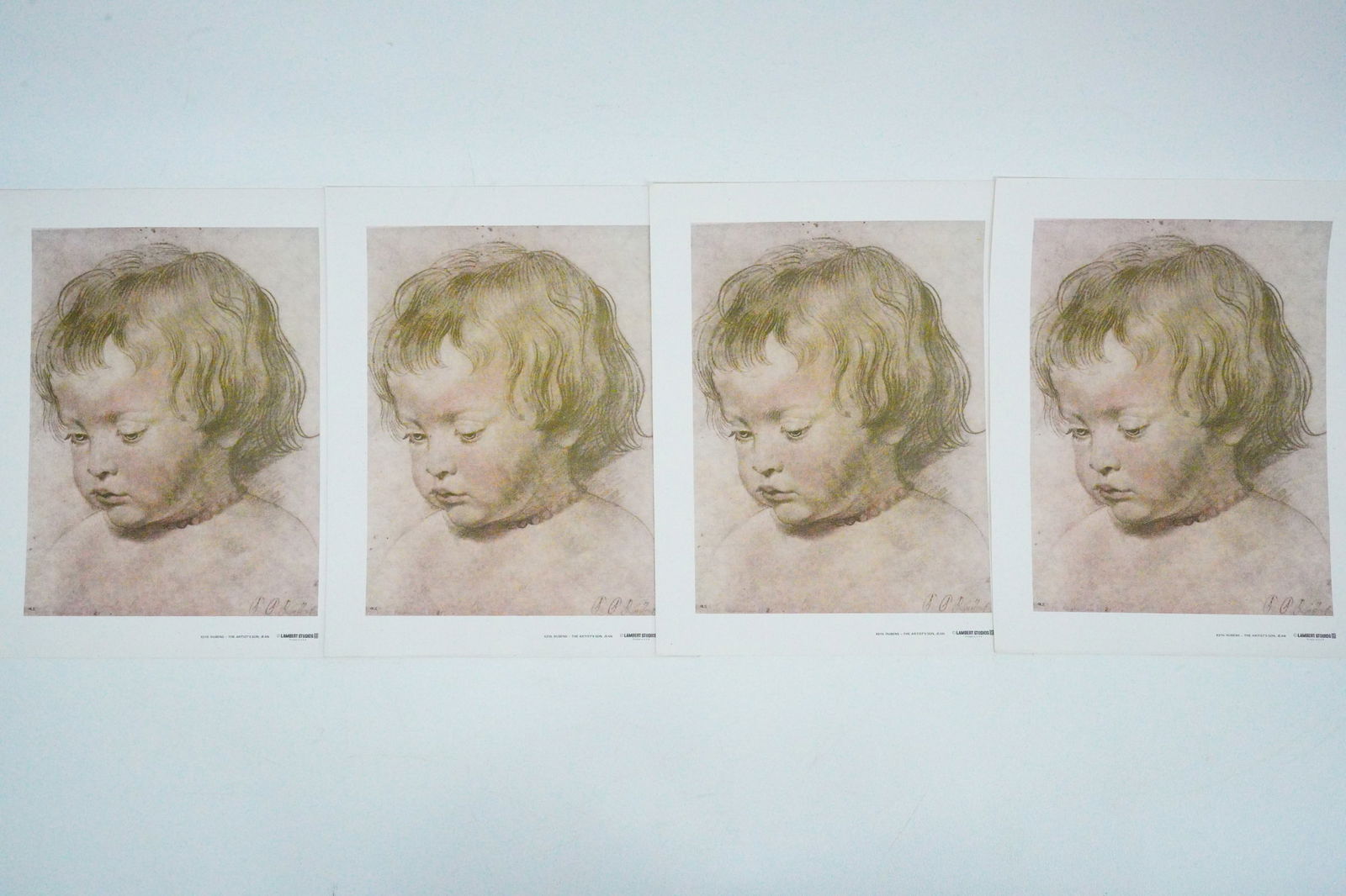 Rubens (After) Lot of (4) "The Artist's Son" Canvas Prints (1 of 9)