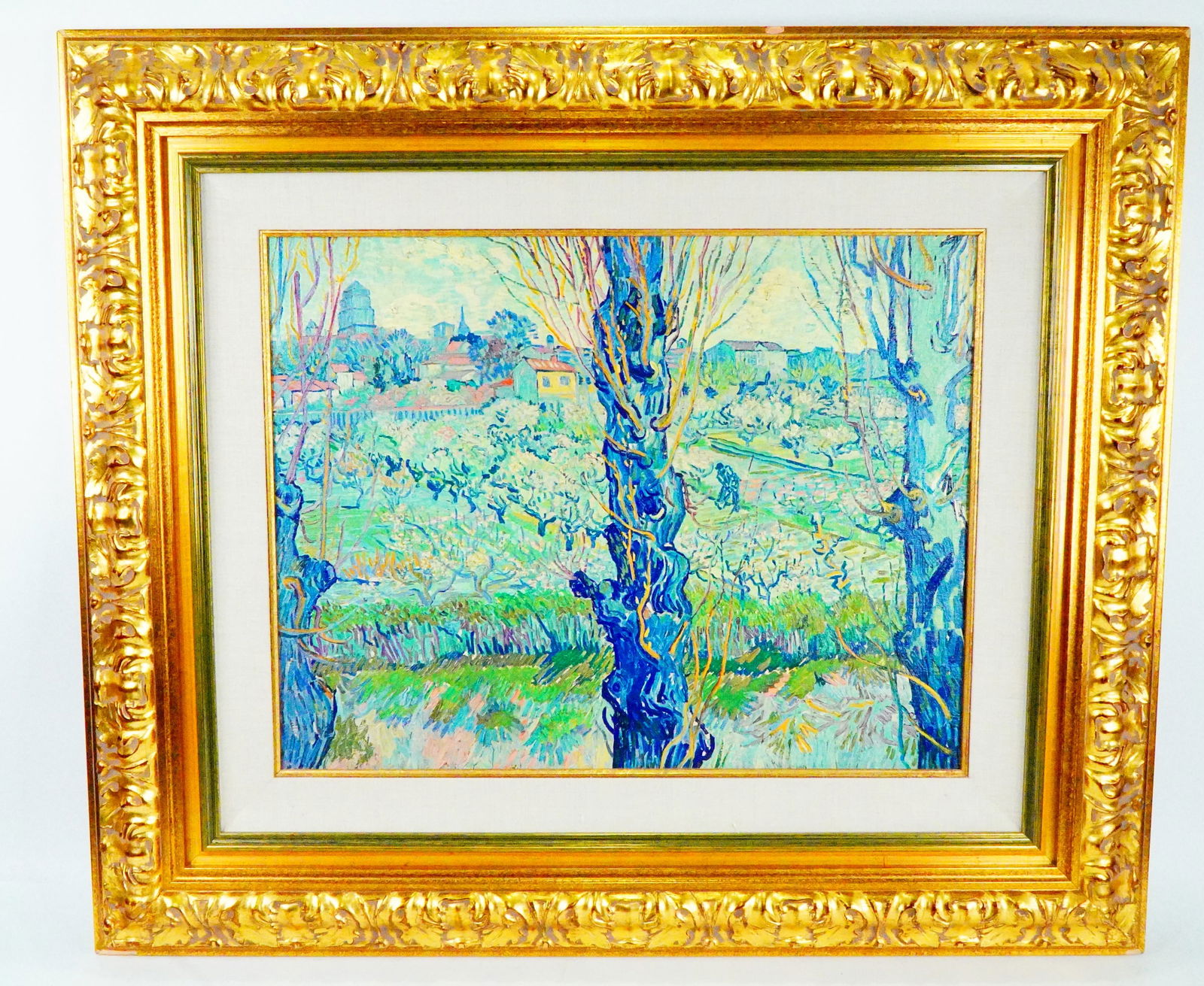 Bibi Hilton's Van Gogh (After) "View of Arles" Original Oil on Canvas (1 of 9)