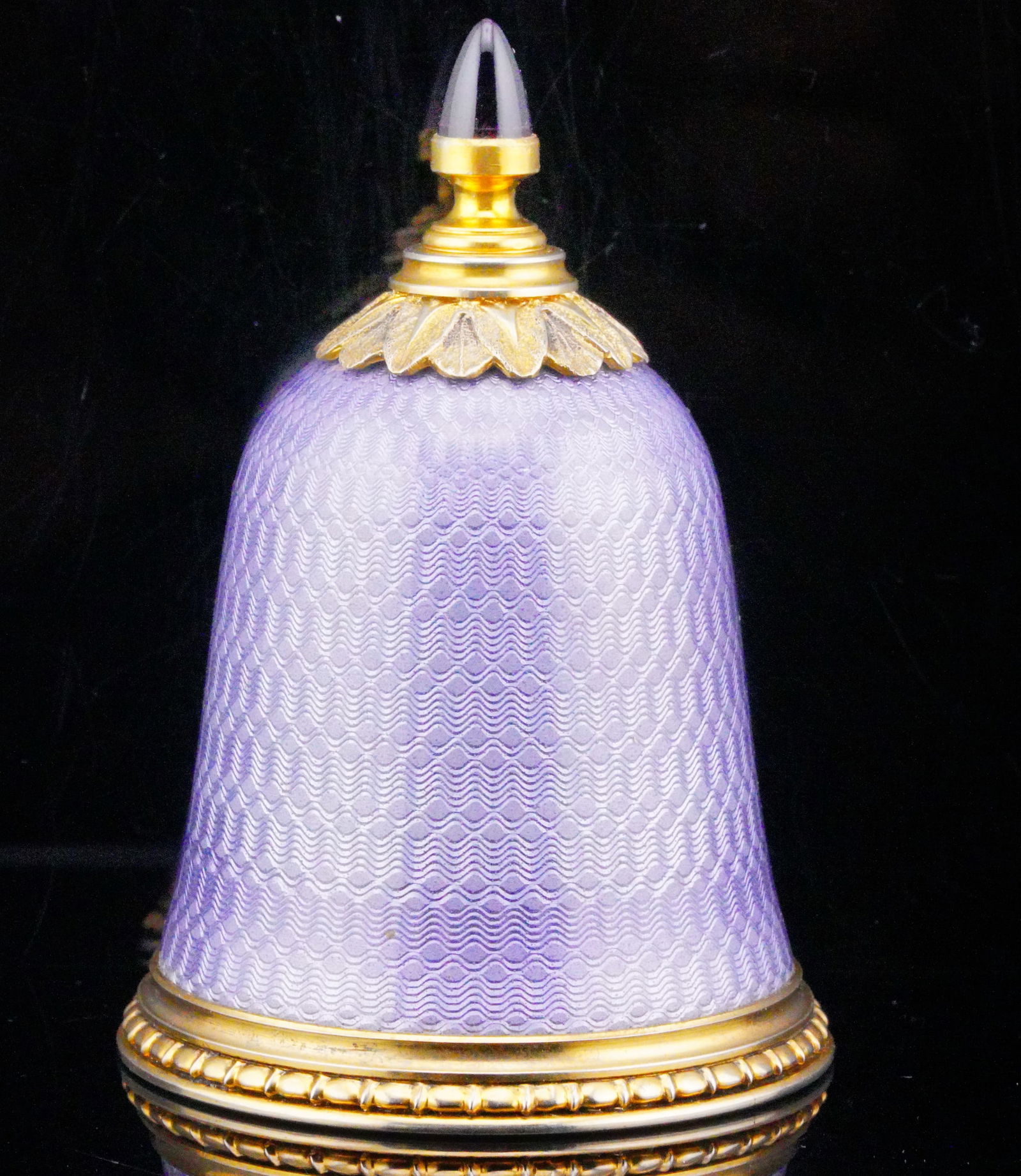 Vintage 88 Silver and Enamel Perfume Bottle W/Amethyst (1 of 6)