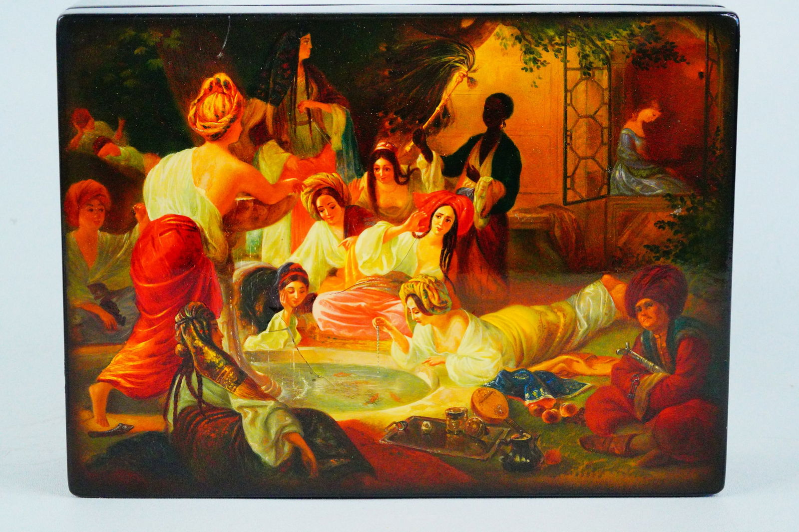 Bibi Hilton's Vintage Russian Signed Hand Painted Box (1 of 16)