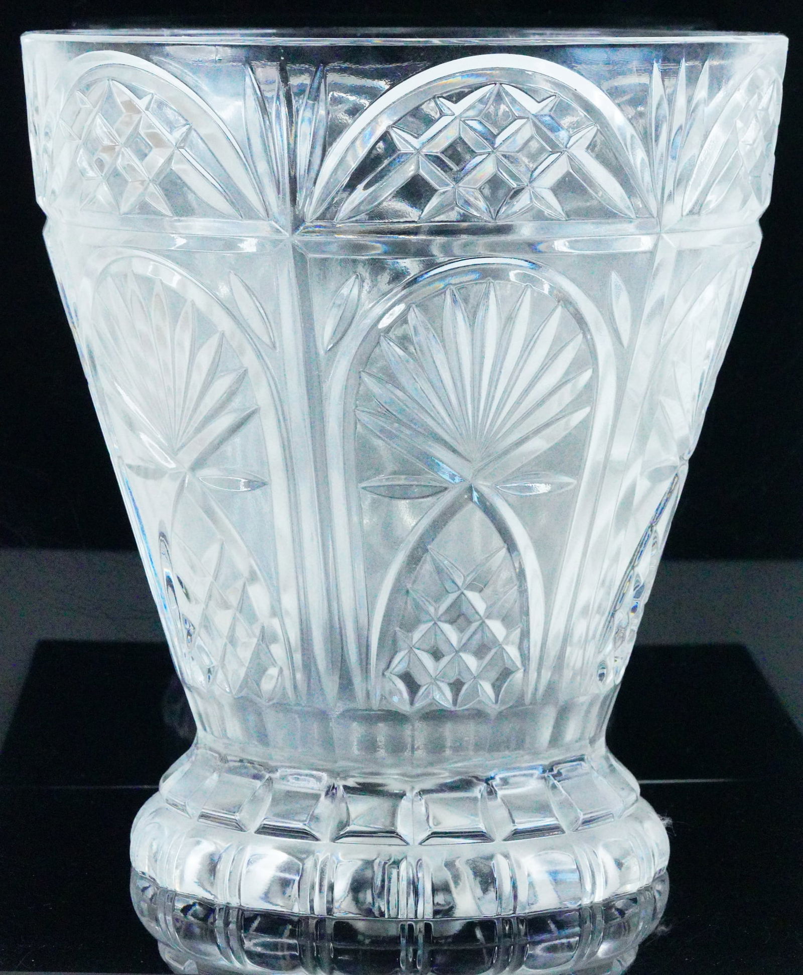 Bibi Hilton's Large 10.5" Cut Crystal Vase (1 of 9)