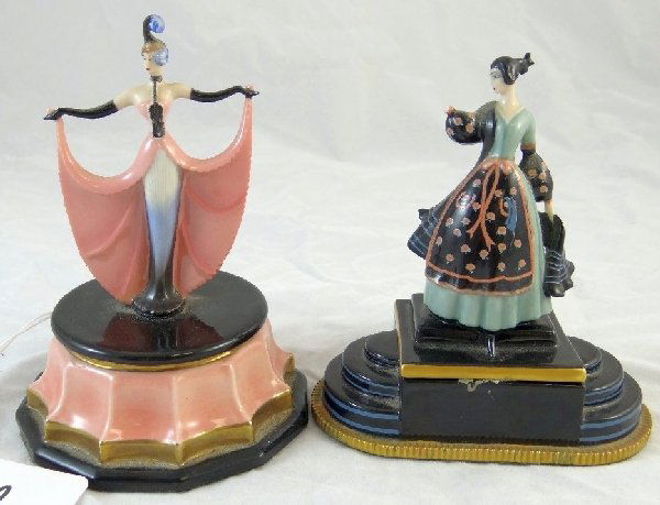 2 House of Erte Franklin Mint Music Boxes: Lot of (2) House of Erte By Franklin Mint Music Boxes *NICE* There is one "La Traviata" music box which plays Verdi's "Libiarno, Libiarno" & one "La Boheme" music box that plays Puccini's "Mi chiamano