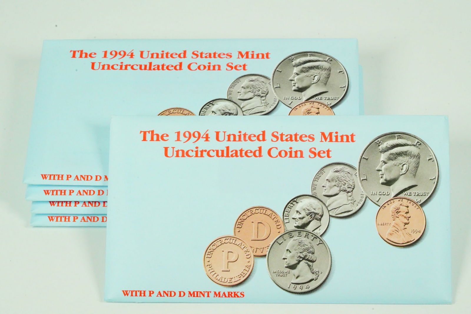 Set of (5) 1994 U.S. Mint Uncirculated Coin Sets (1 of 4)