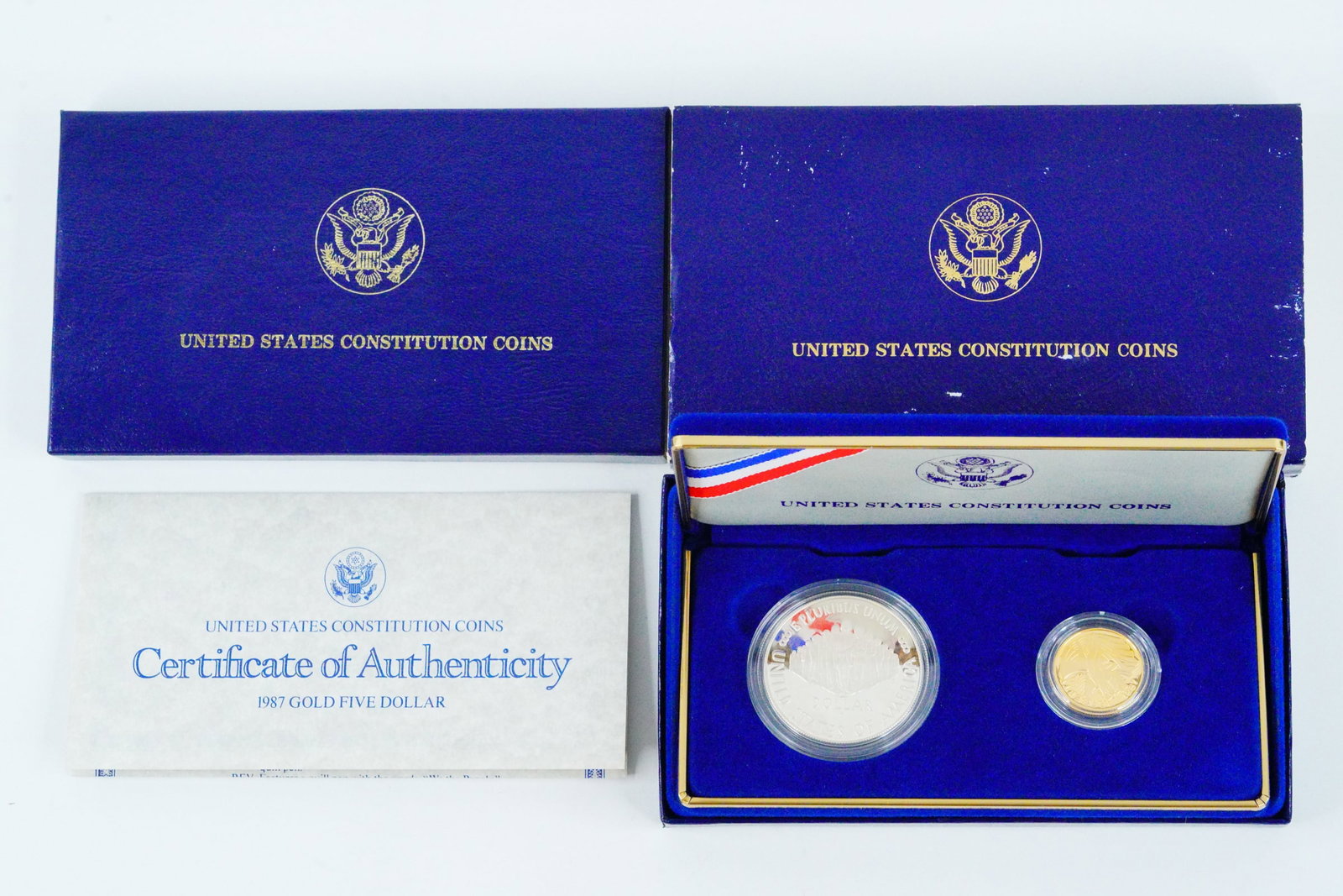 1987 U.S. Mint 2-Coin Commemorative Constitution Proof Set (1 of 13)