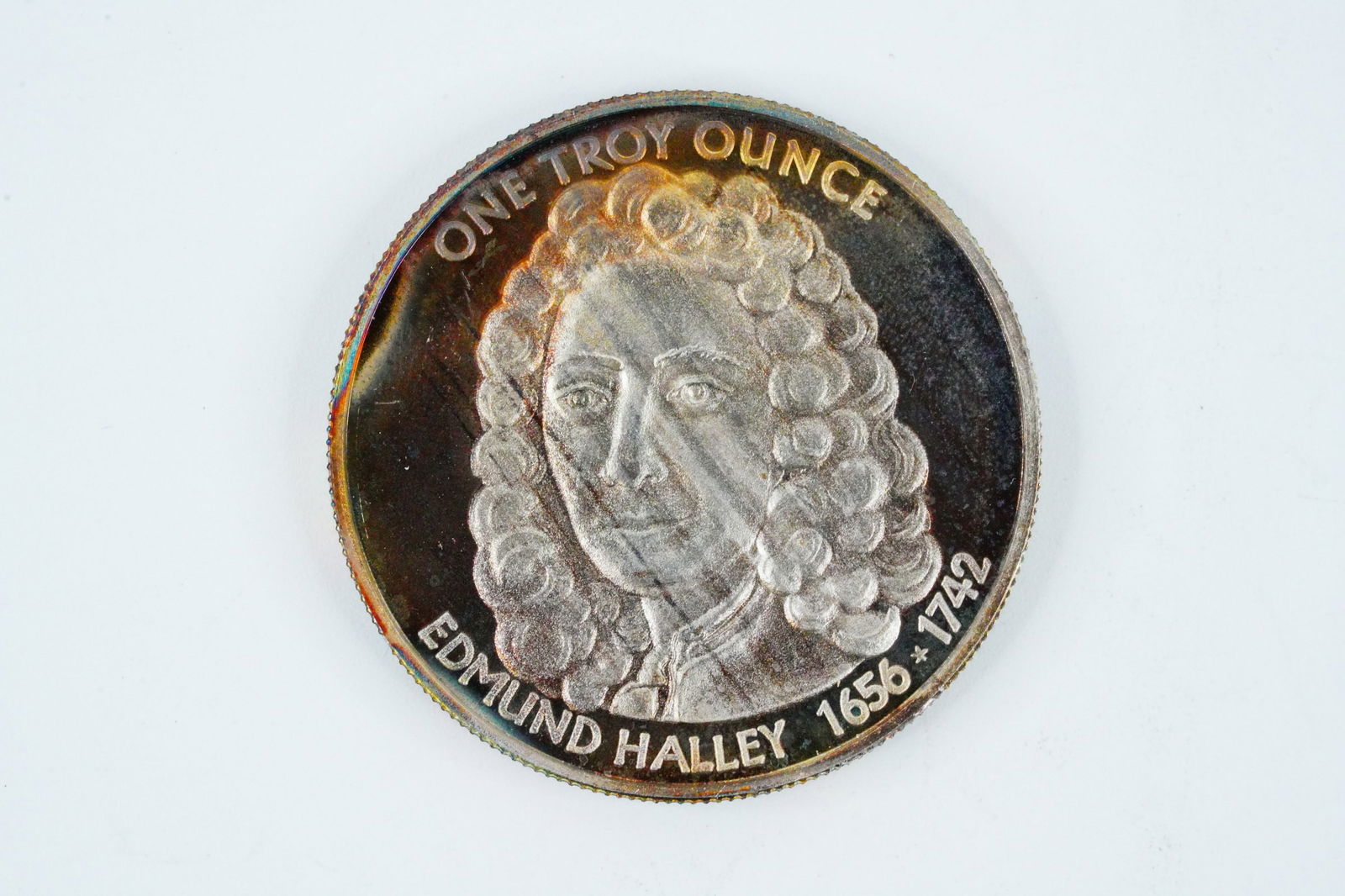 1986 One Troy Ounce .999 Silver Halley's Comet Round (1 of 2)