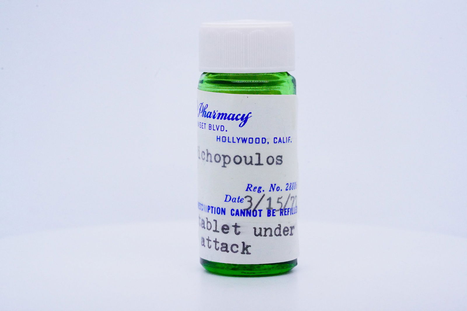 Elvis Presley's Nitroglycerin Prescription Bottle (1 of 7)