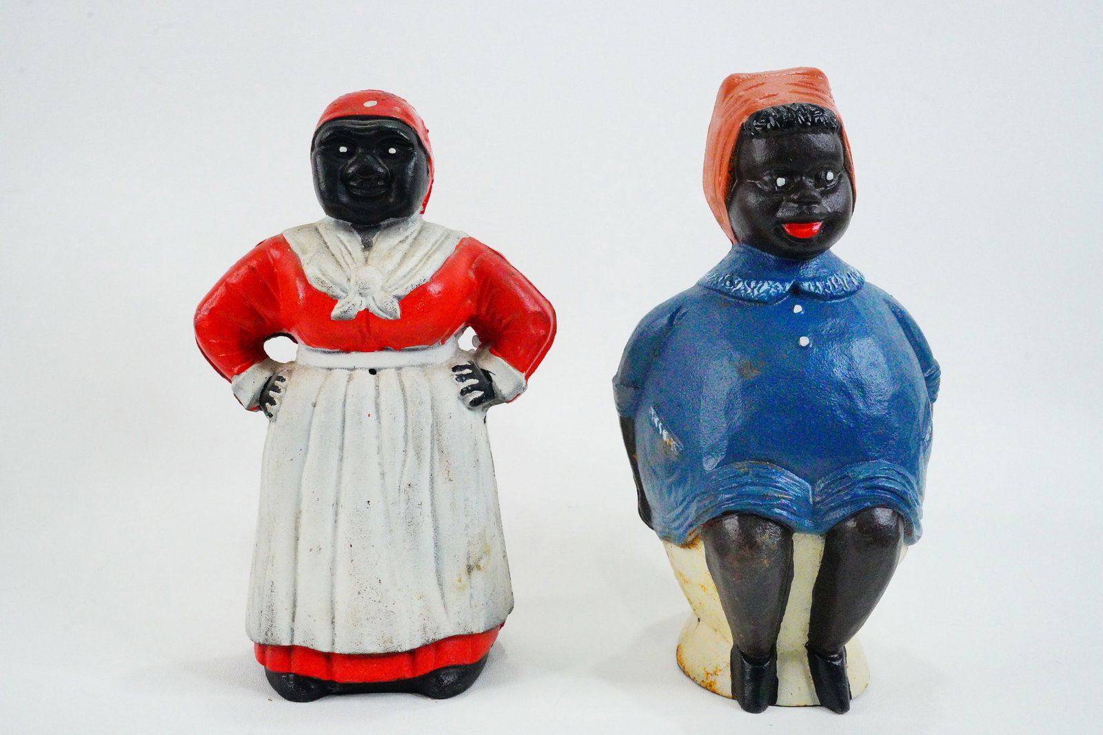 Richard Roundtree Lot of (2) Black Americana Cast Iron Coin Banks: Richard Roundtree Lot of (2) Personally Owned Black Americana Cast Iron Coin Banks - This lot includes (2) Black Americana cast iron coin banks that were personally owned by the late actor Richard Rou