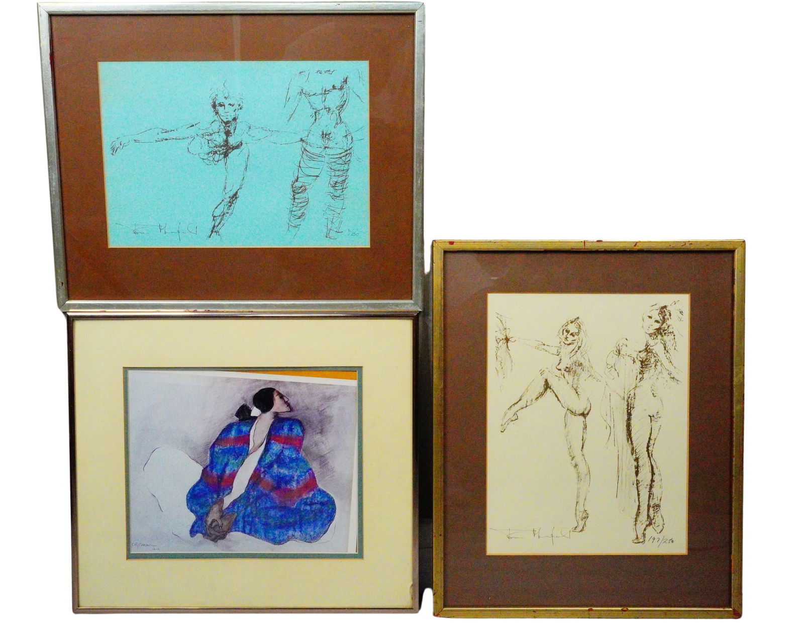 Richard Roundtree Lot of (3) Personally Owned Framed Prints (1 of 12)