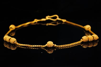22K Yellow Gold 7.5" Bracelet