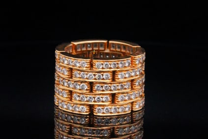 Cartier Maillon Panthere 2.60ctw Diamond and 18K Ring