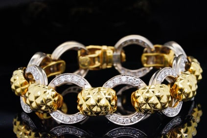 2.75ctw SI1-SI2/G-H Diamond and 18K 7" Bracelet