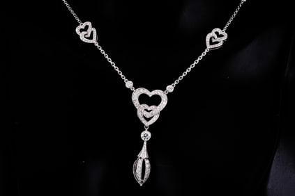 Cartier 1.85ctw VVS2-VS1/F-G Diamond and 18K Necklace